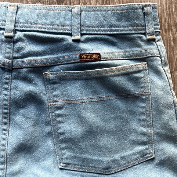 Vintage Wrangler Soft Blue Cotton Jean Pants Size 36x30 - Picture 8 of 10